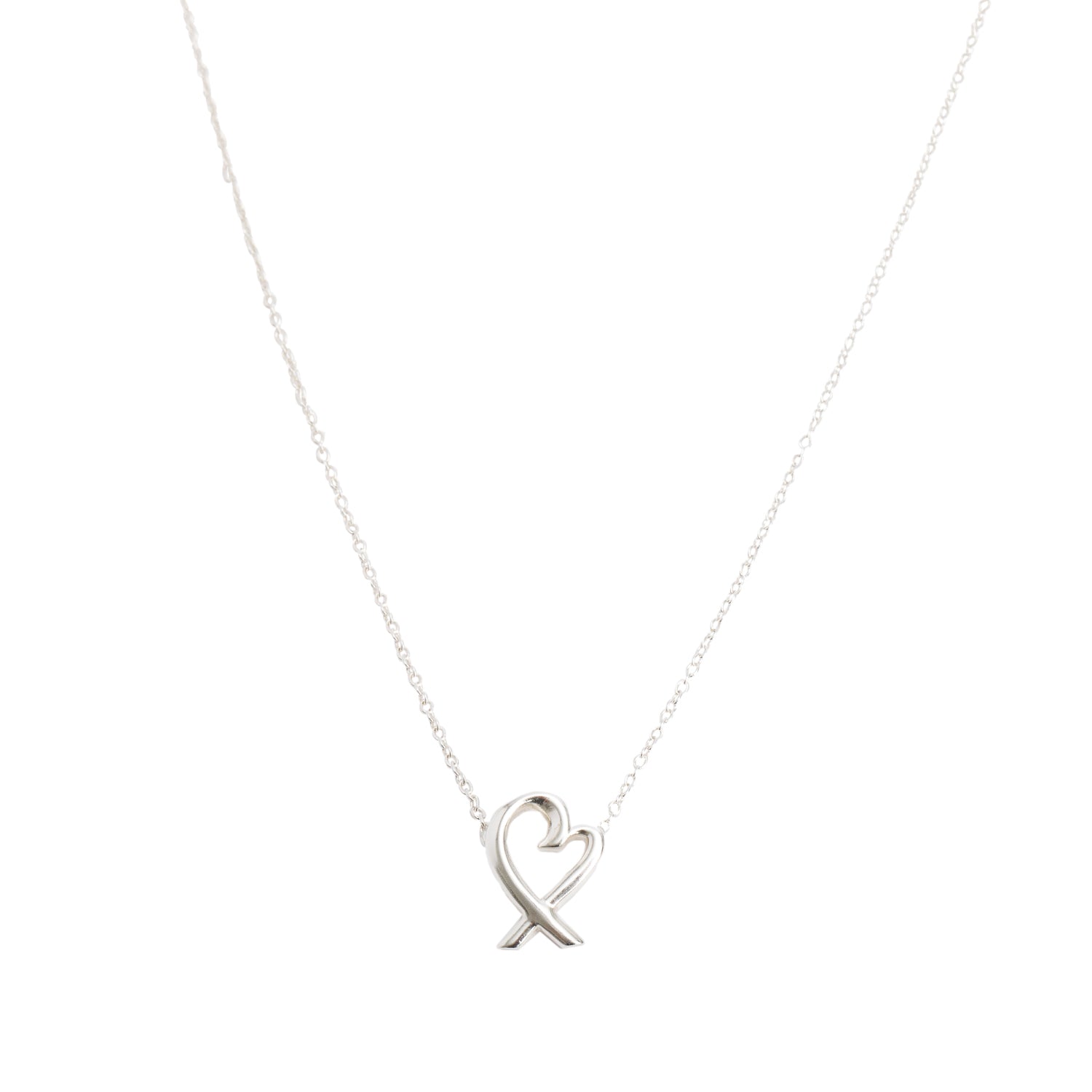 Tiffany & Co. Paloma Picasso Sterling Silver Mini Loving Heart Pendant ...