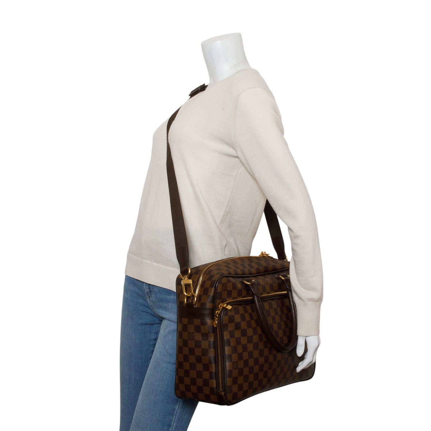 Louis Vuitton Damier Ebene Icare Laptop Bag w/ Strap