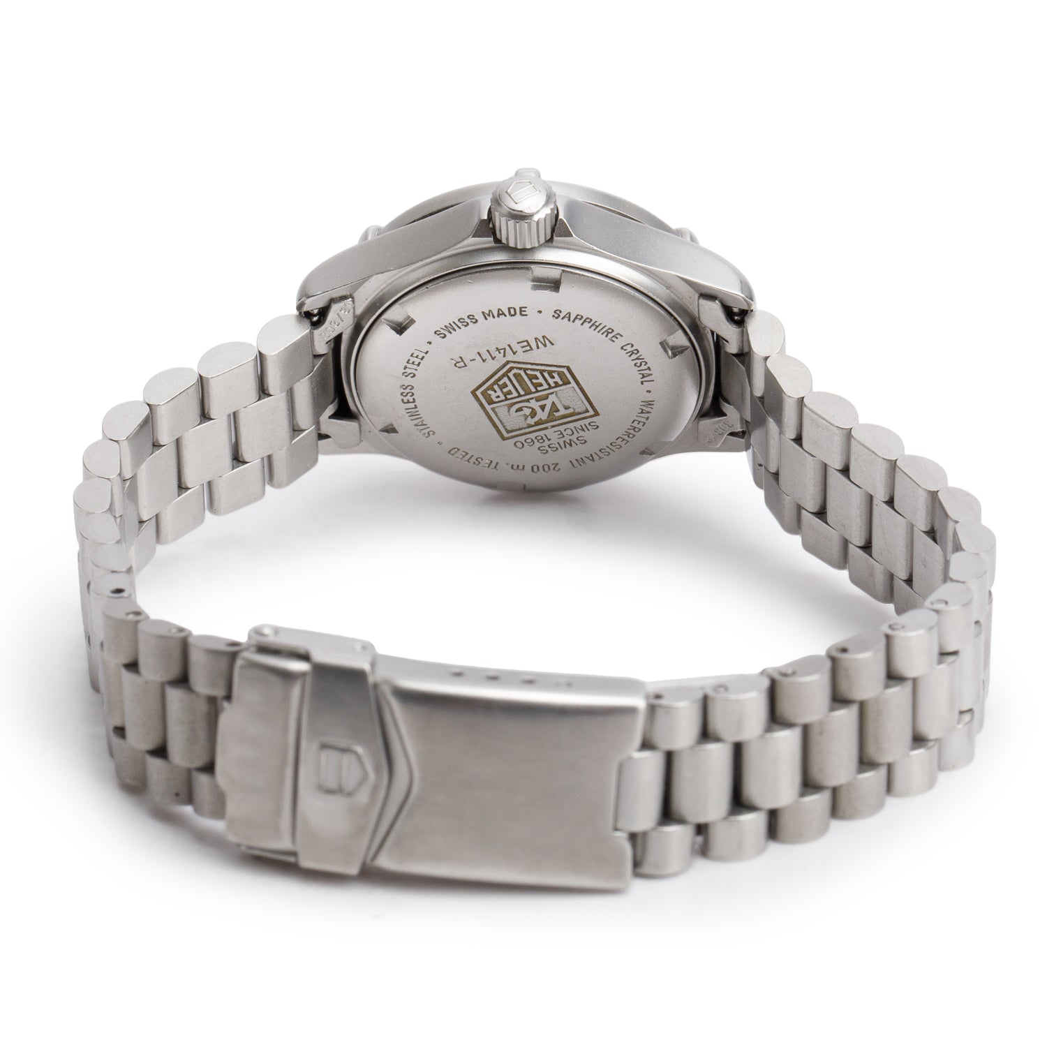 Tag Heuer Stainless Steel Professional 27 MM Quartz Watch Silver Dial WE1411-R w/ Box