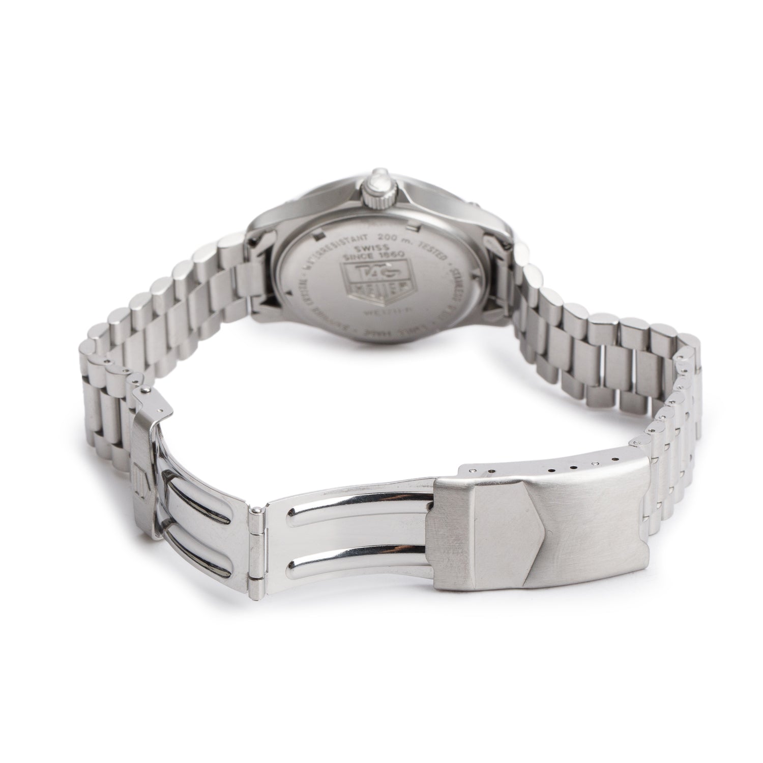 Tag Heuer Stainless Steel Professional 33 MM Watch Silver Dial WE1211-R w/ Box & Papers