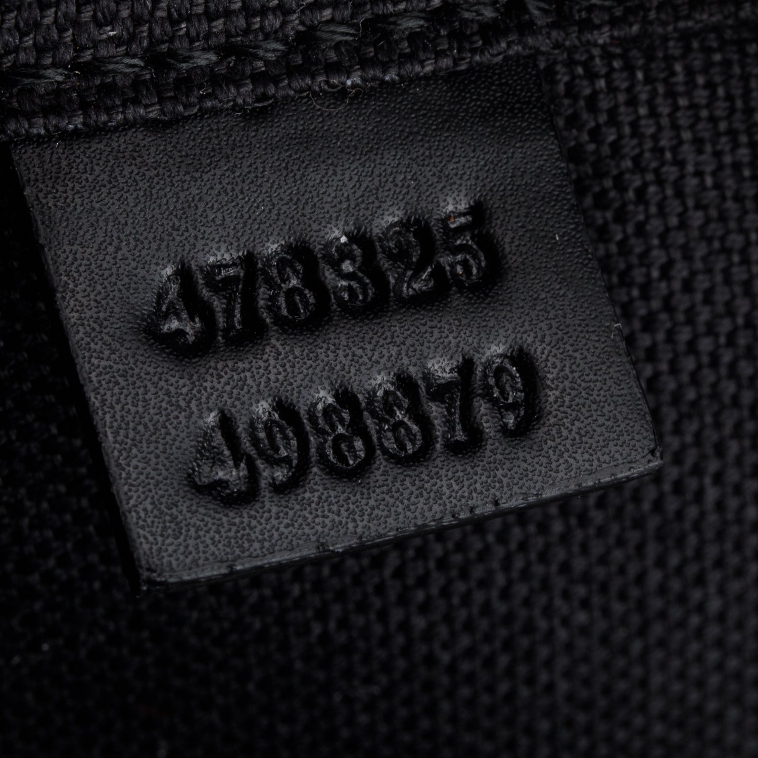 Gucci Black Soft GG Supreme Monogram Web Sling Backpack