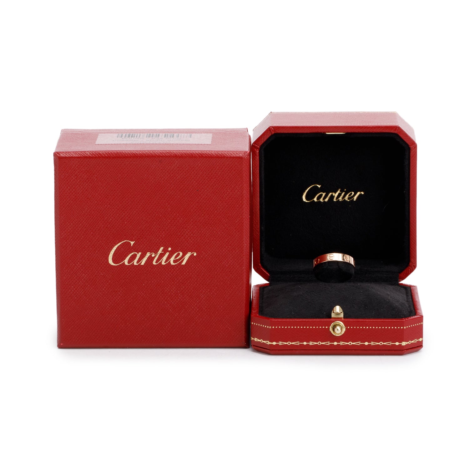 Cartier 18k Rose Gold 3.6 mm Love Wedding Band Ring, Size 52 6 w/ Box