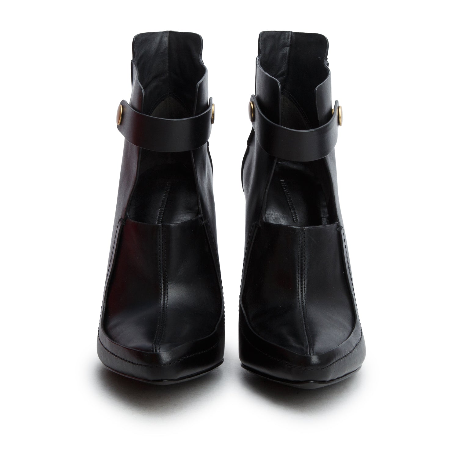 Alexander Wang Black Calfskin Mary Jane Kamila Booties, Women's Size 41 w/ Box
