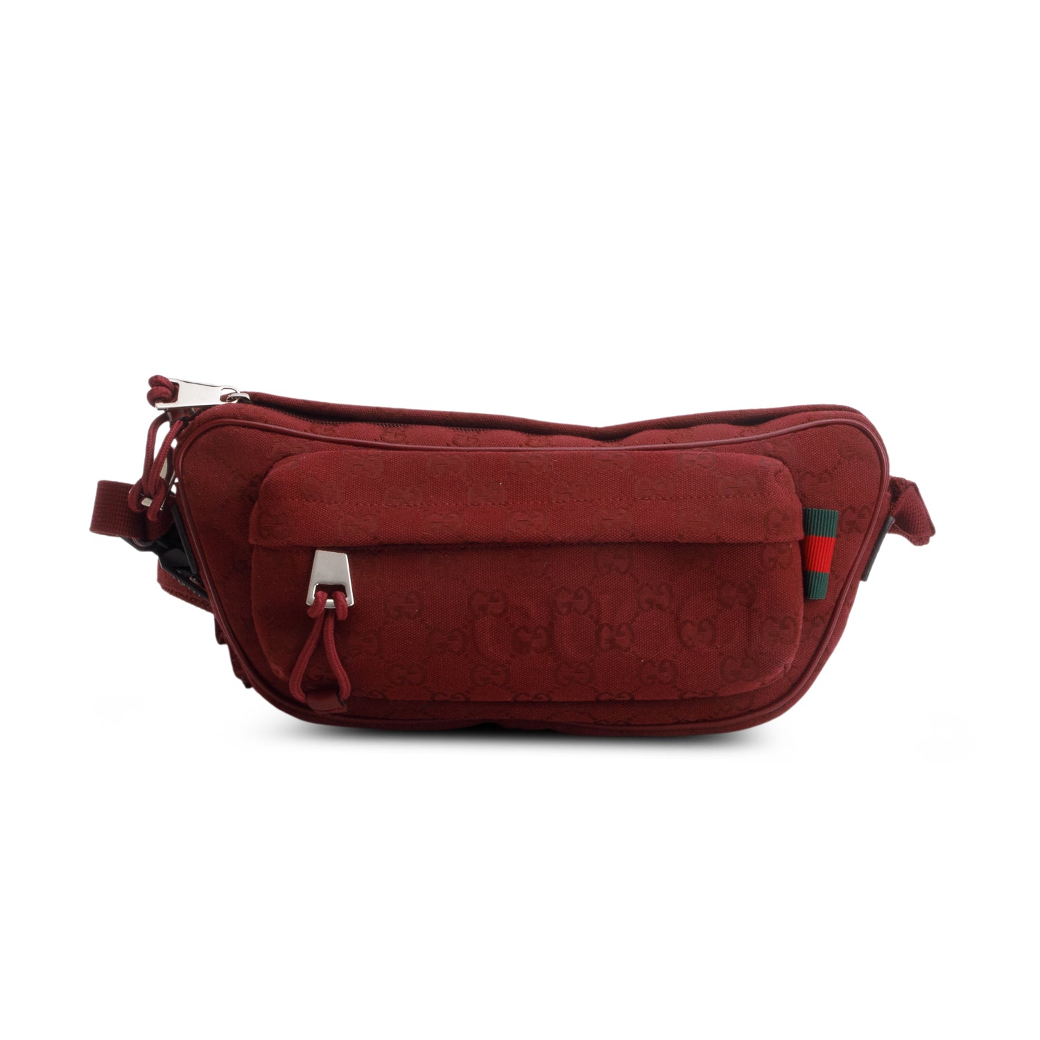 Gucci Red Monogram GG Canvas Sling Bag