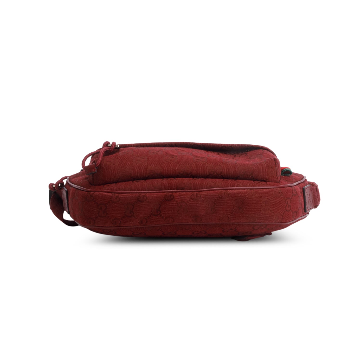 Gucci Red Monogram GG Canvas Sling Bag