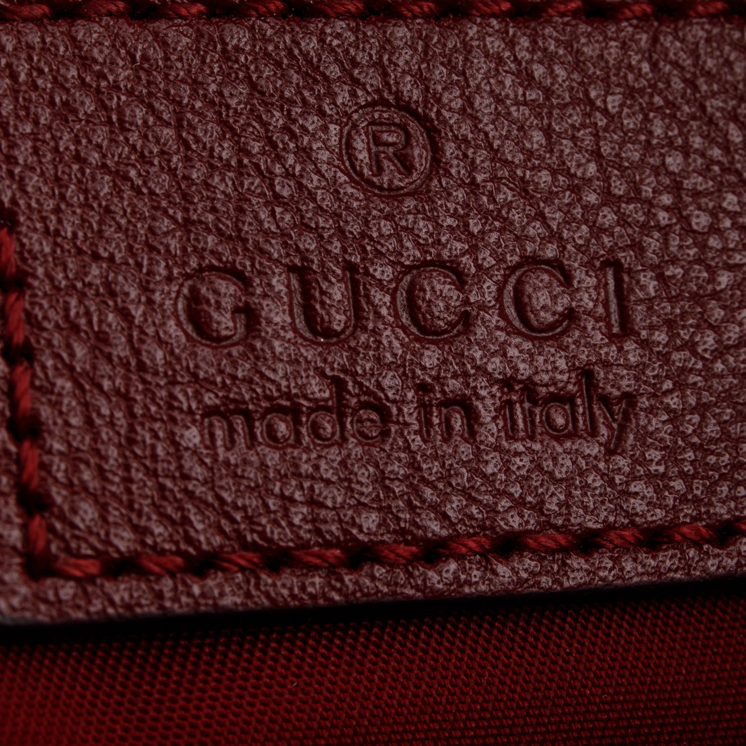 Gucci Red Monogram GG Canvas Sling Bag