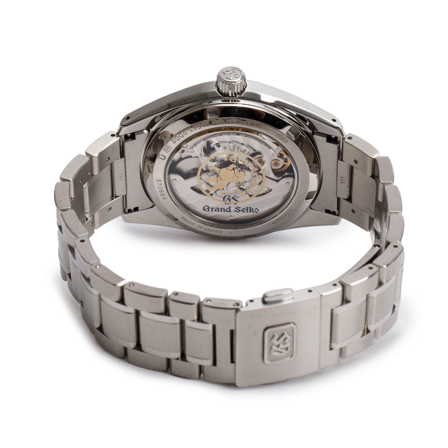 Grand Seiko 2025 Titanium Heritage 40 MM Spring Drive Automatic Watch Grey Dial w/ Box & Papers