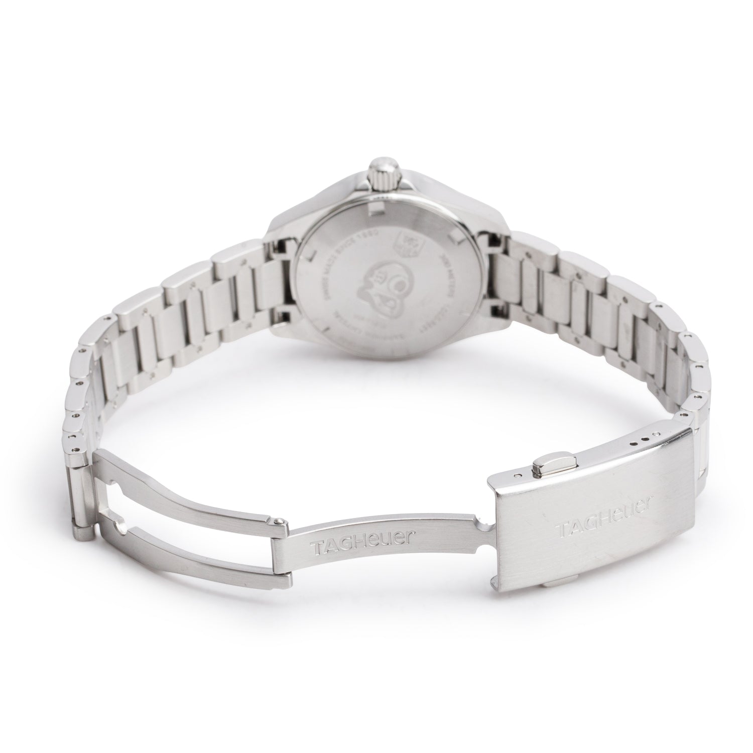 Tag Heuer Stainless Steel Aquaracer 27 MM Quartz Watch Mother of Pearl Dial WAY1412 w/ Box