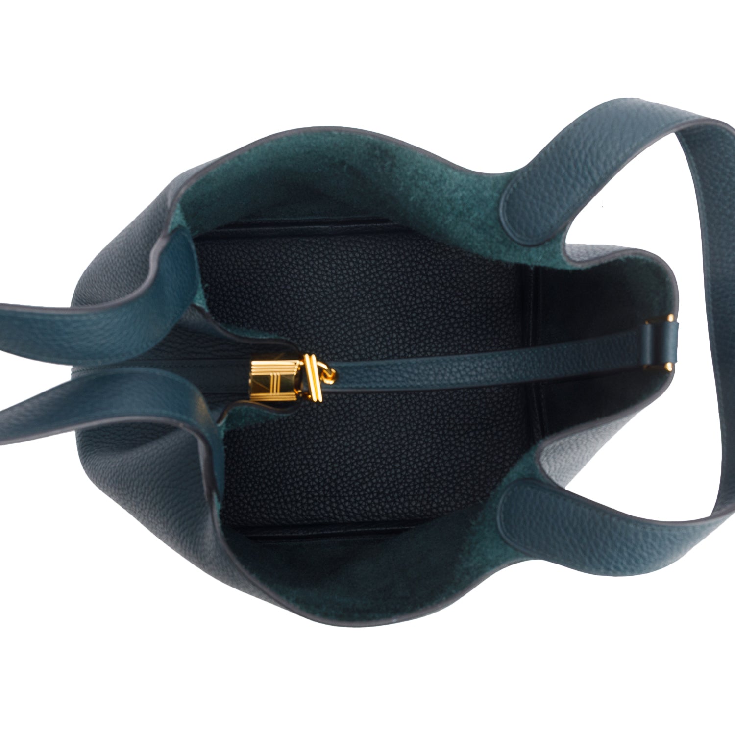 Hermes 2021 Vert Cypres Taurillon Clemence Picotin Lock 22 w/ Box & Receipt