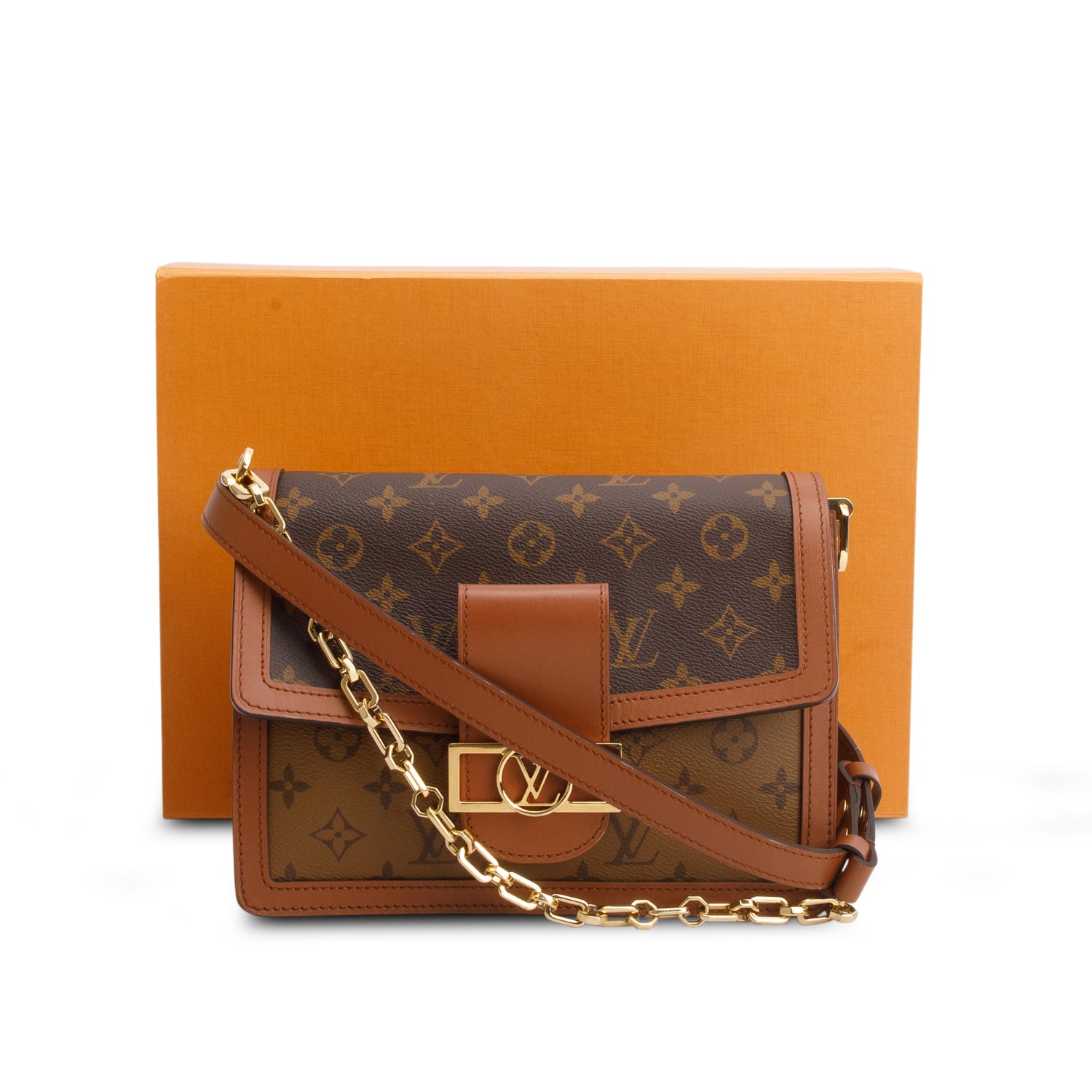 Louis Vuitton 2024 Monogram Reverse Dauphine MM w/ Box, Receipt & Straps