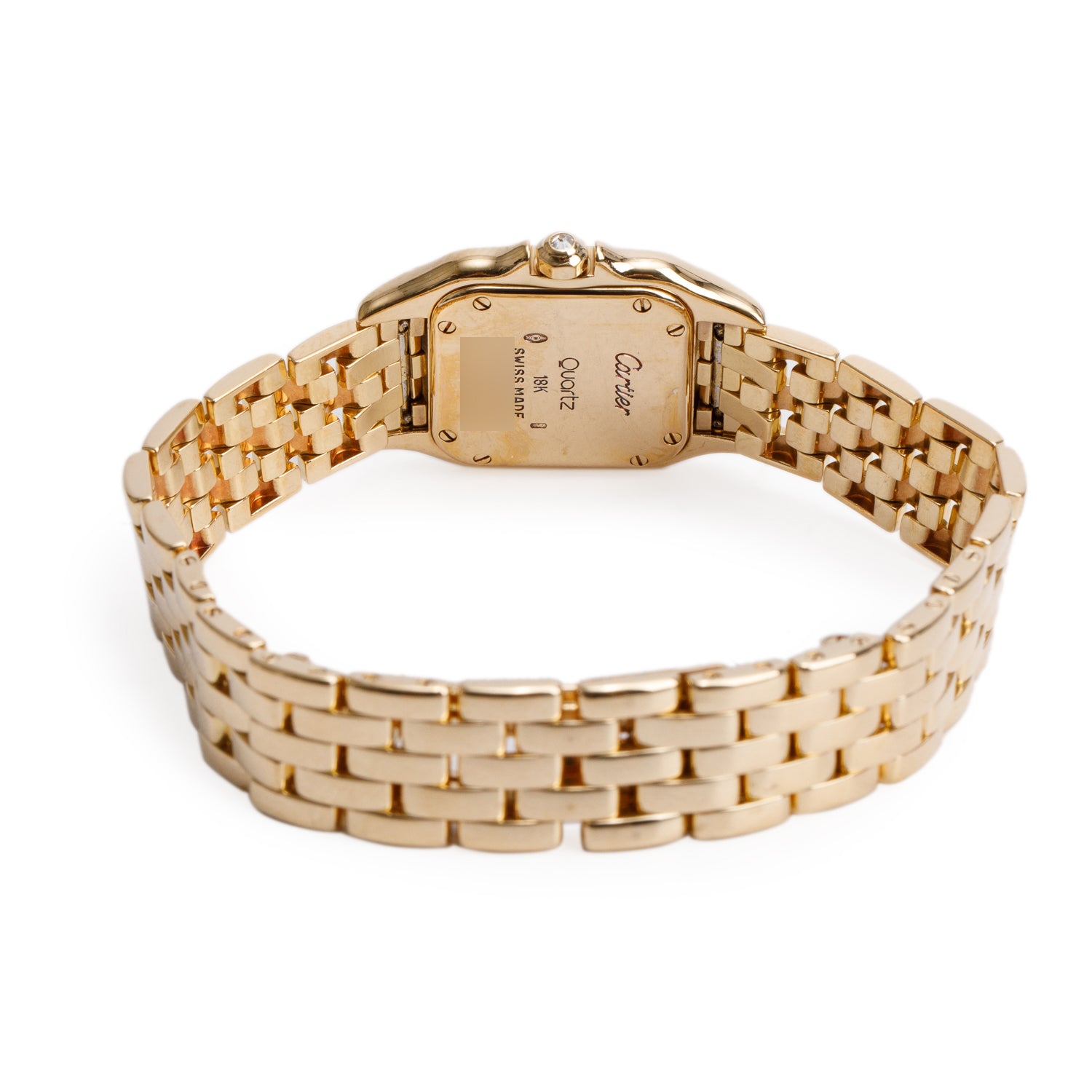 Cartier 18k Yellow Gold Diamond Bezel Panthere de Cartier Watch, Small Model 8057915 w/ Box
