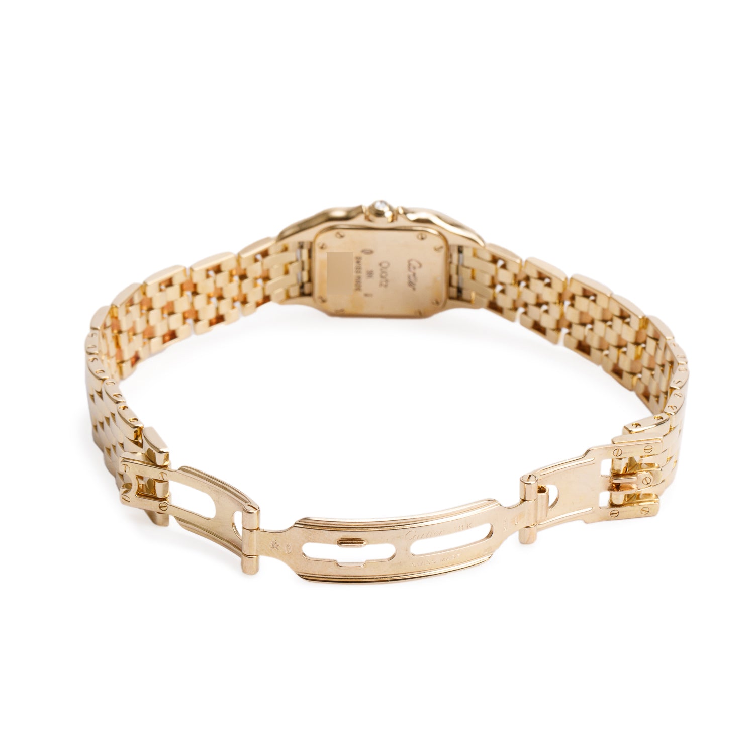 Cartier 18k Yellow Gold Diamond Bezel Panthere de Cartier Watch, Small Model 8057915 w/ Box
