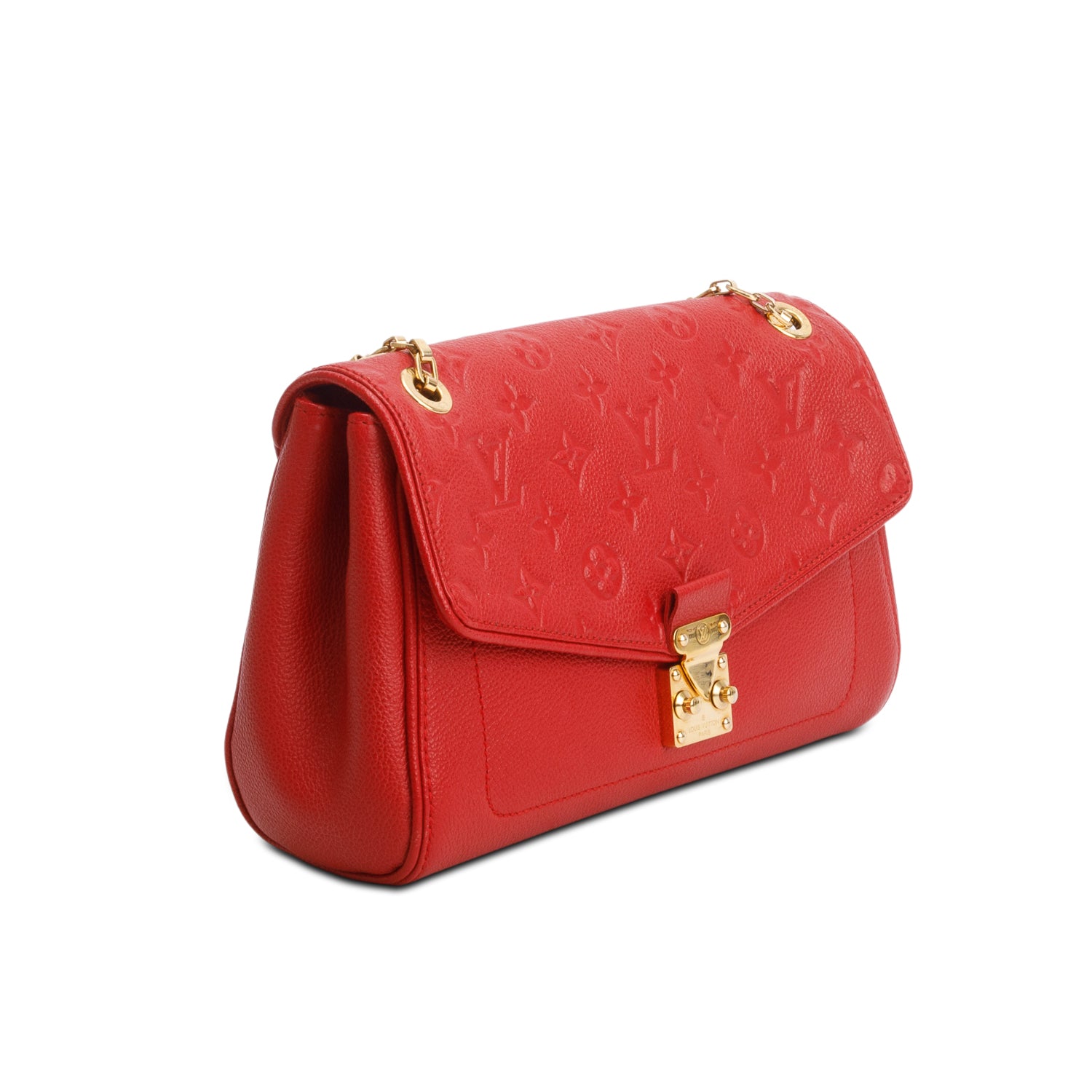 Louis Vuitton Red Monogram Empreinte Leather Saint Germain PM