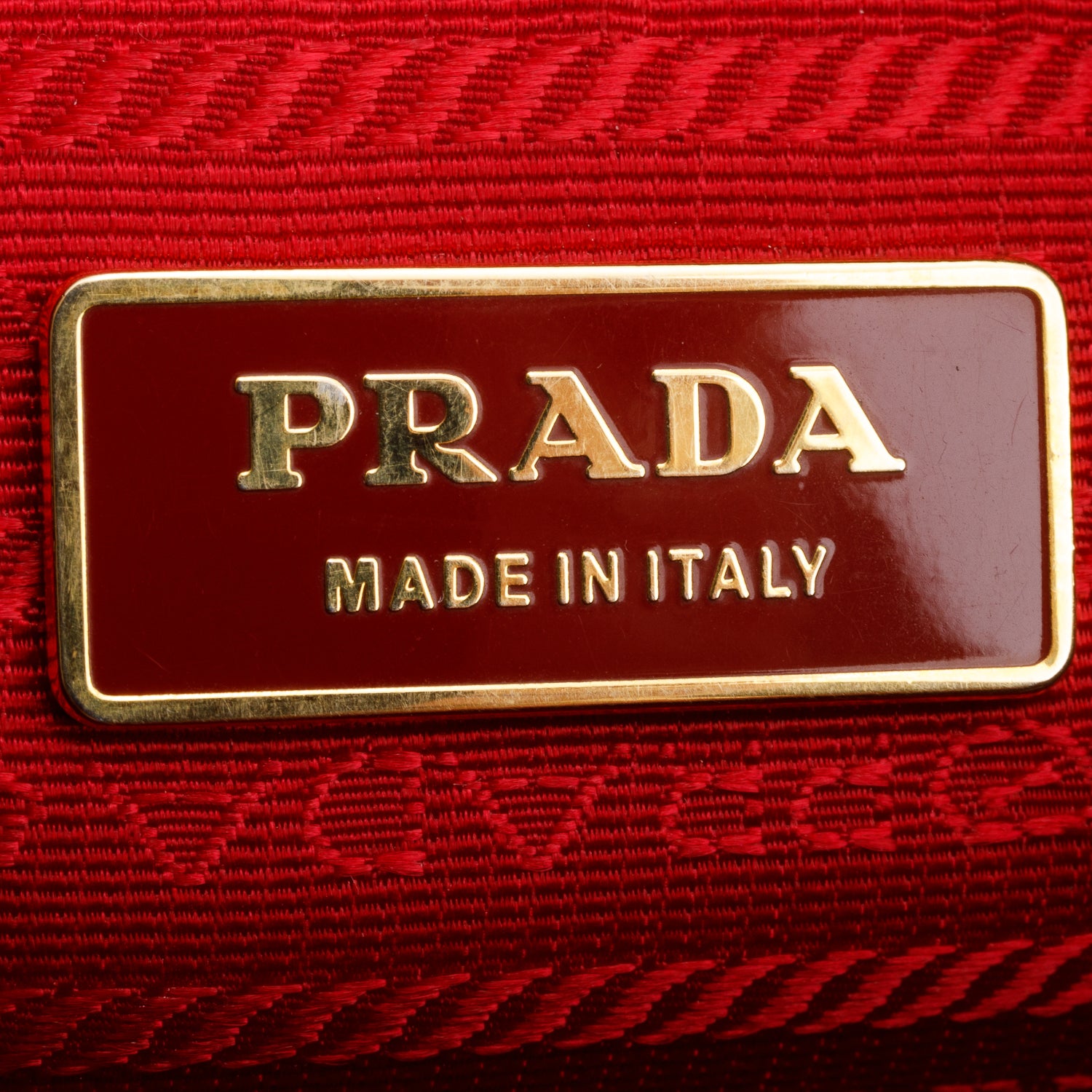 Prada Red Saffiano Lux Bauletto w/ Authenticity Card