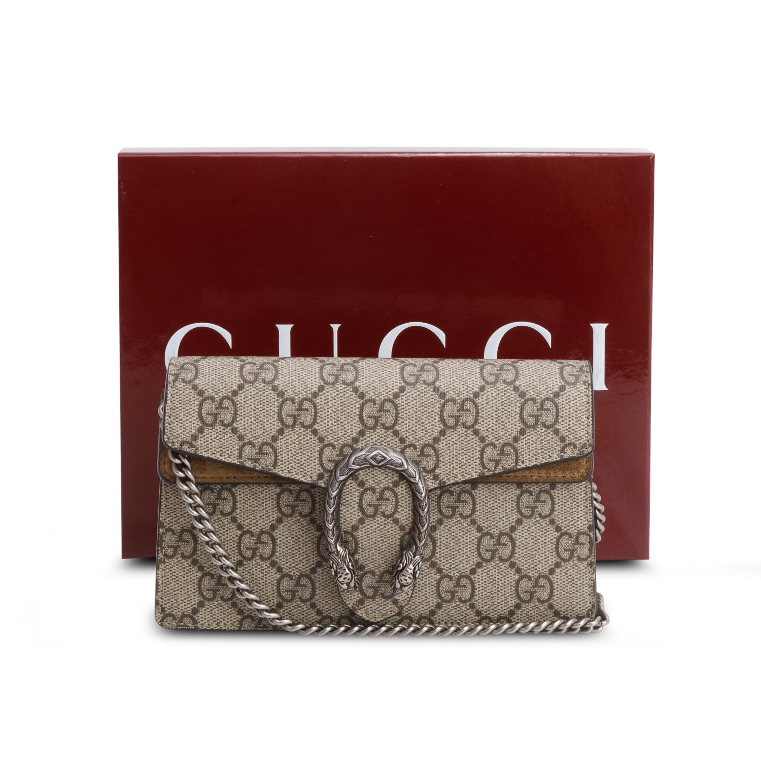 Gucci GG Supreme Dionysus Super Mini Bag w/ Box
