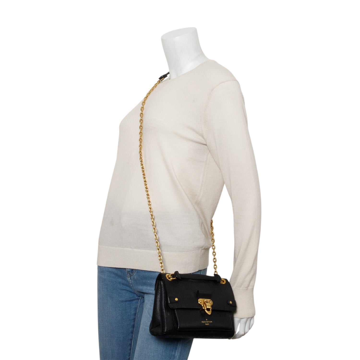 Louis Vuitton Black Monogram Empreinte Leather Vavin BB