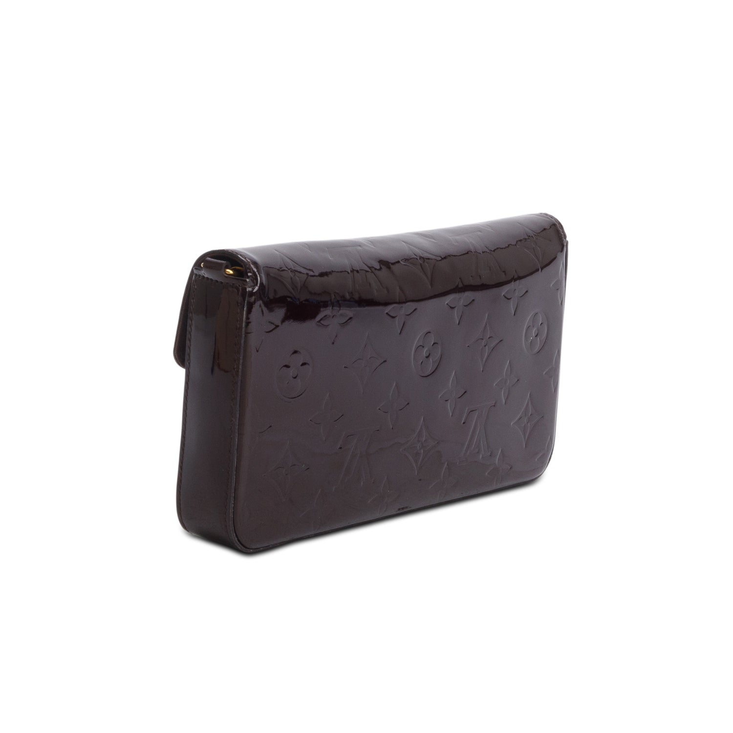 Louis Vuitton Amarante Vernis Pochette Felicie Chain Wallet