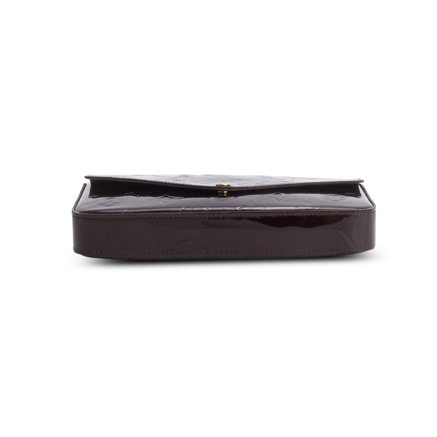 Louis Vuitton Amarante Vernis Pochette Felicie Chain Wallet