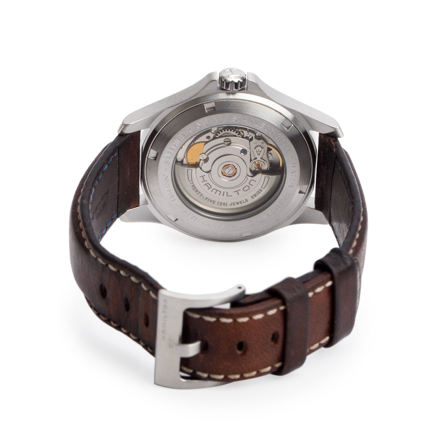 Hamilton Stainless Steel Khaki Field King 40 MM Automatic Watch Beige Dial H644550