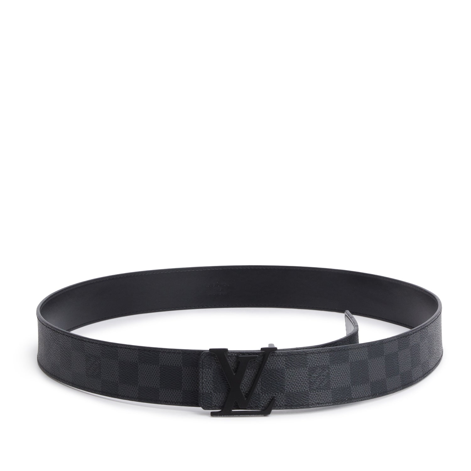 Louis Vuitton Damier Graphite Canvas LV Initials 40 MM Belt 105 42