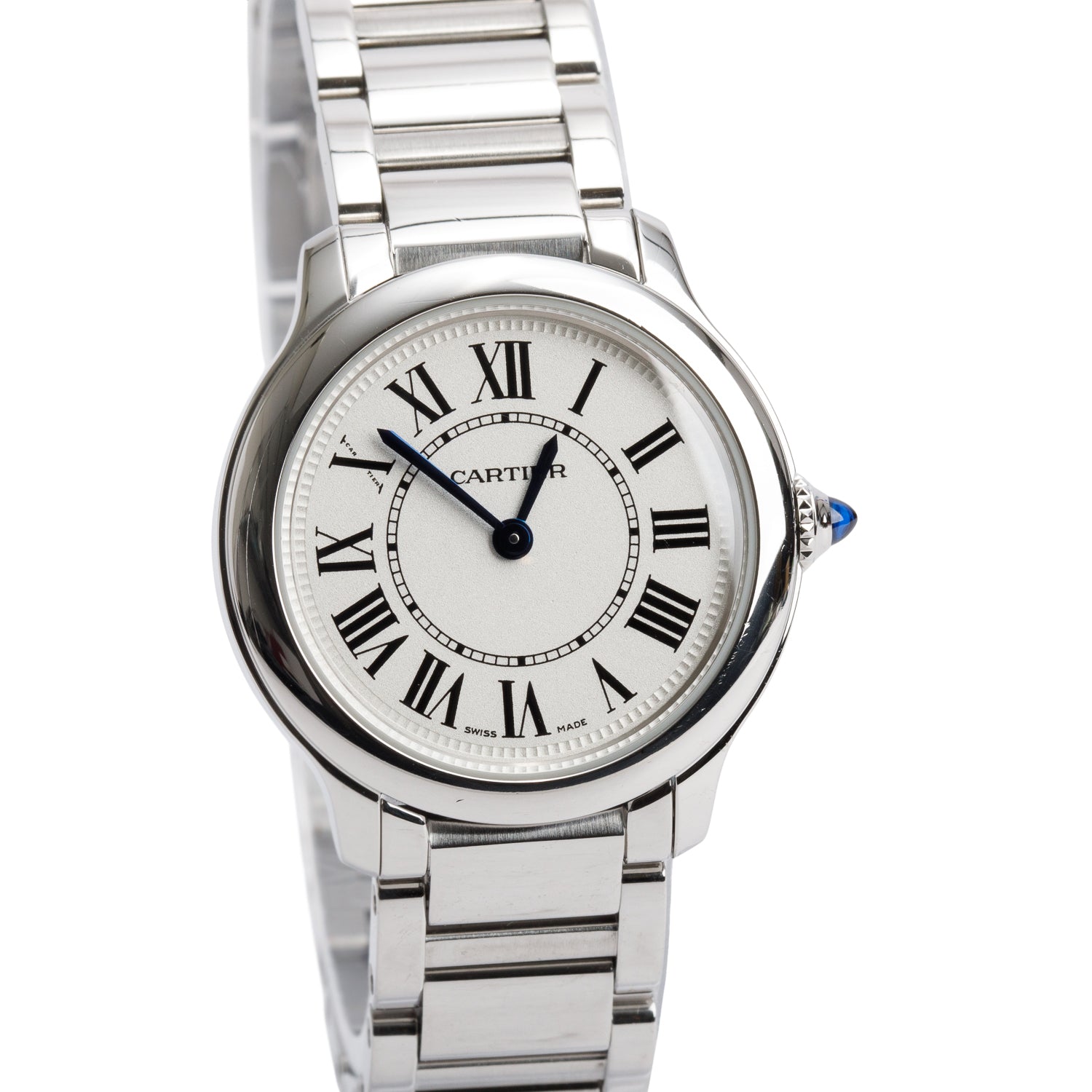 Cartier Stainless Steel Ronde Must de Cartier 29 MM Quartz Watch 4422 w/ Box & Papers