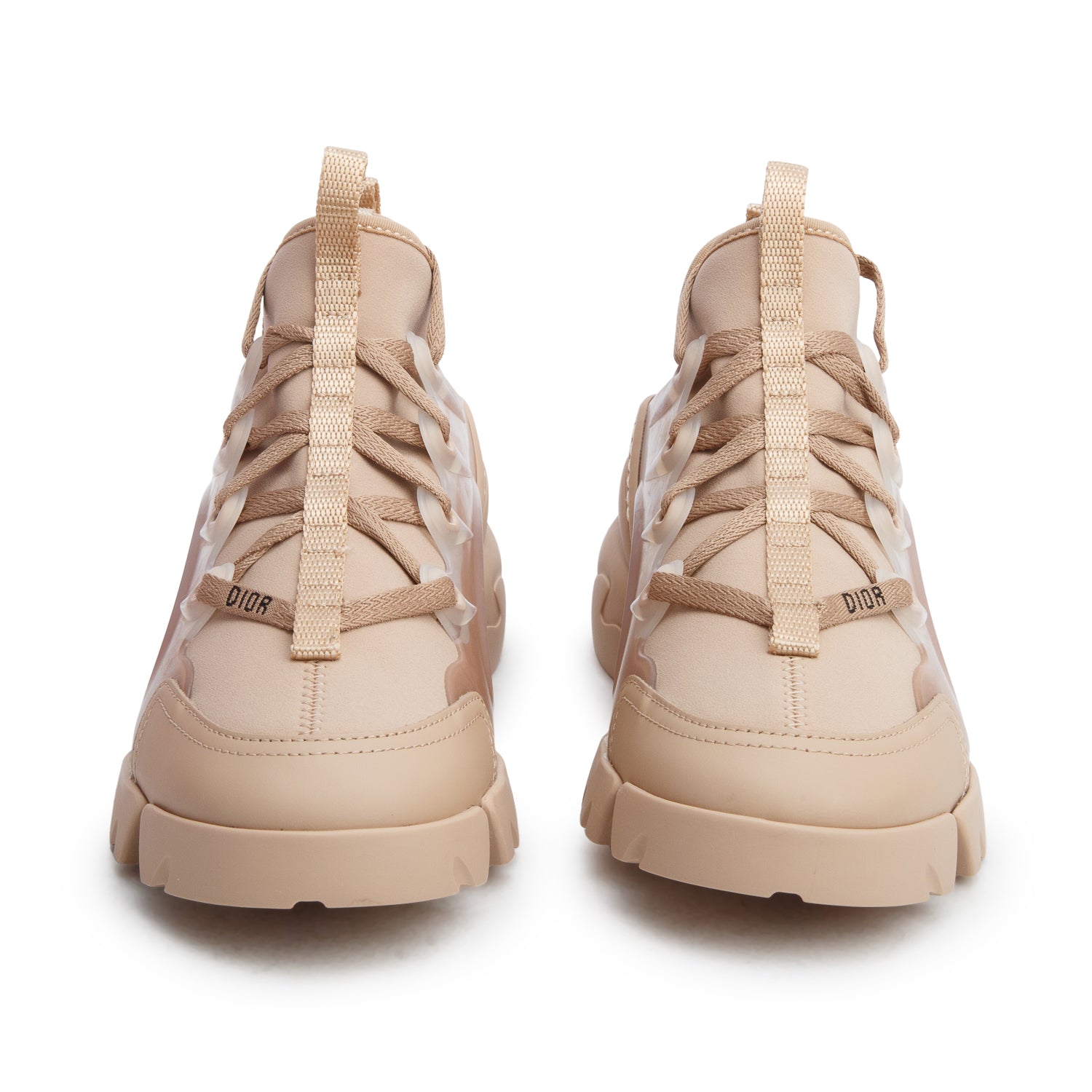 Christian Dior Pink Neoprene Rubber D-Connect Sneakers, Women's Size 35 w/ Box