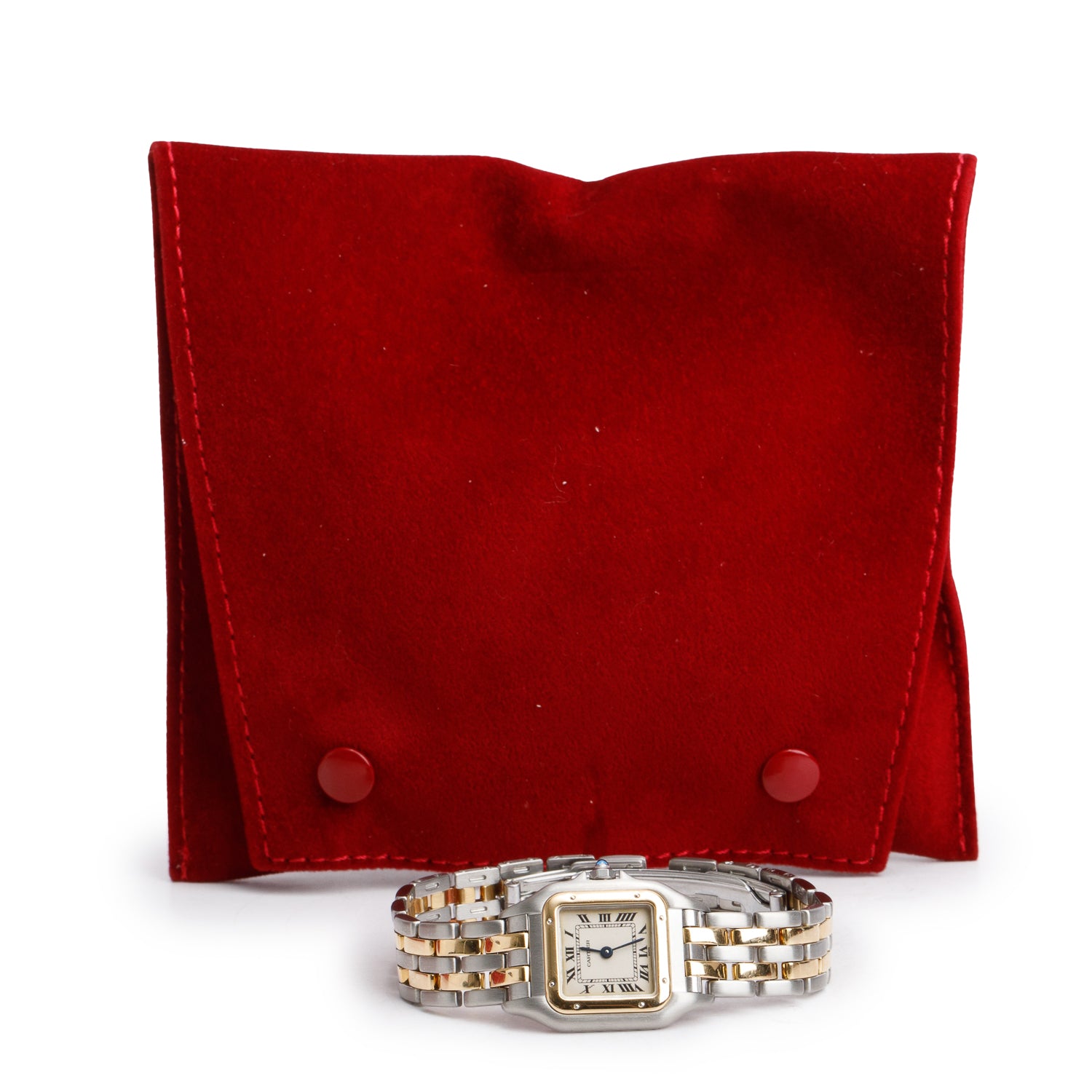 Cartier Stainless Steel & 18k Yellow Gold Panthere de Cartier Watch, Small Model 166921