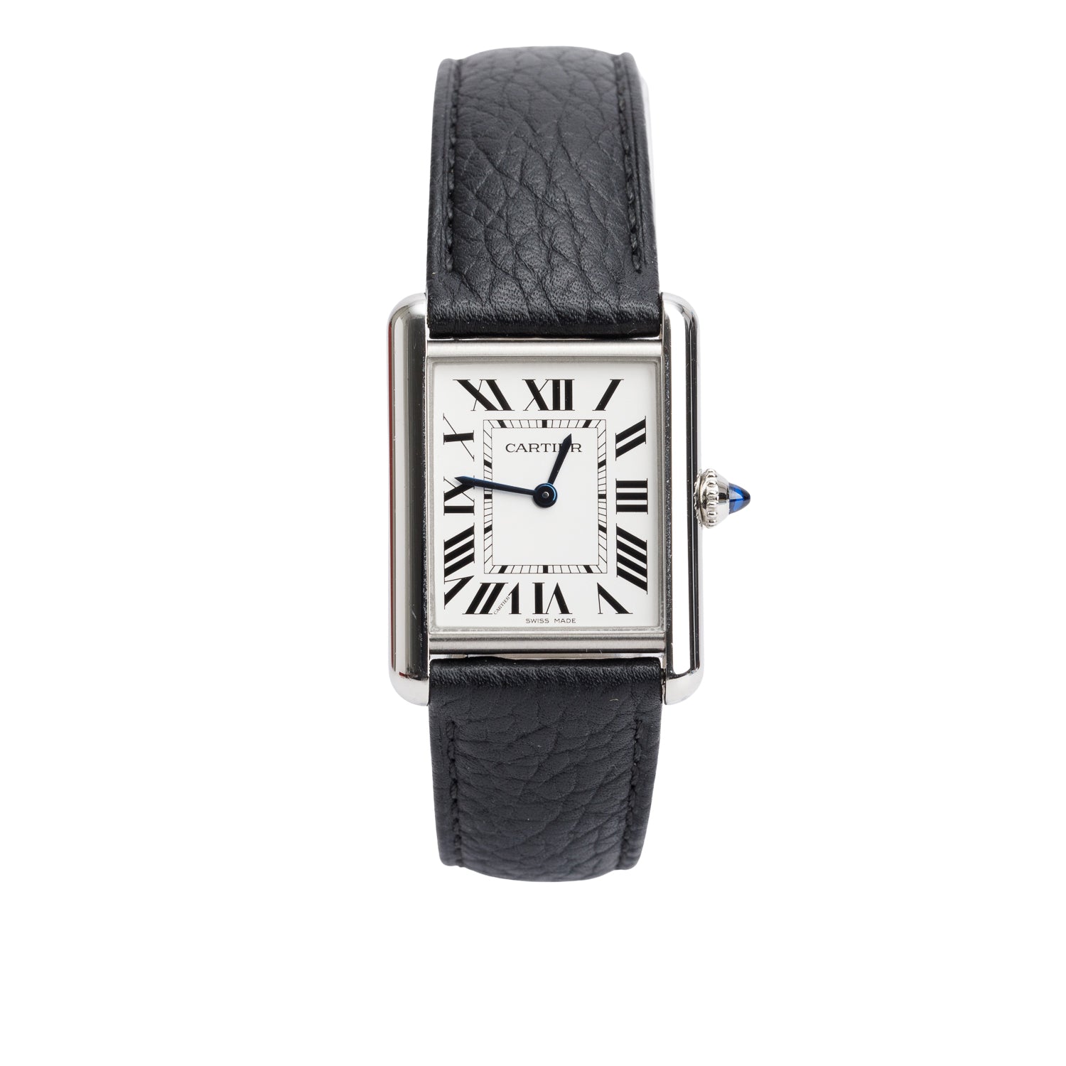 Cartier 2022 Stainless Steel Tank Must de Cartier Quartz Watch, Large Model 4323 w/ Box & Papers