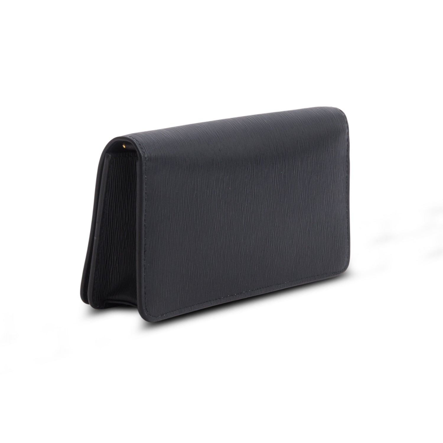 Prada Black Vitello Move Wallet on Chain
