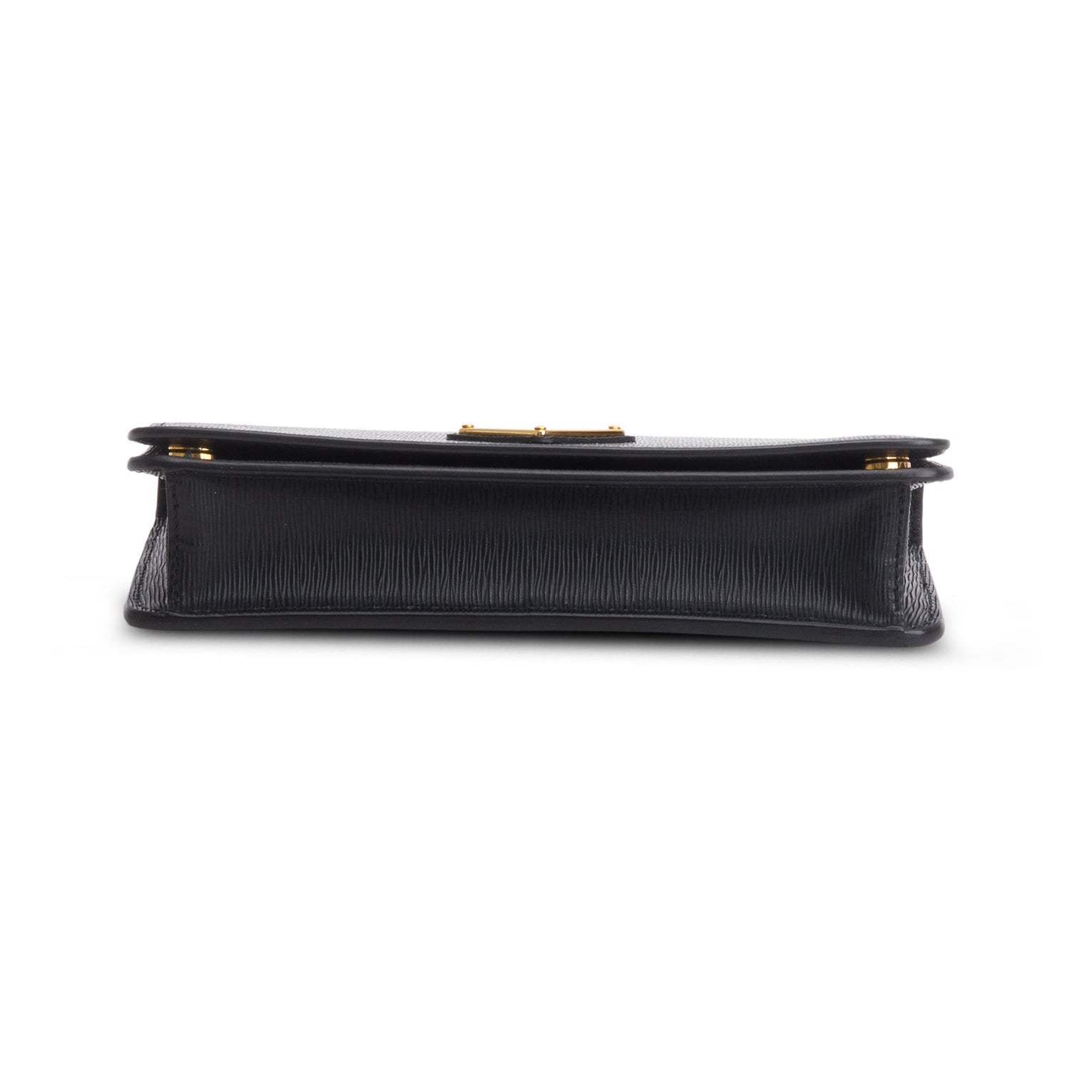Prada Black Vitello Move Wallet on Chain