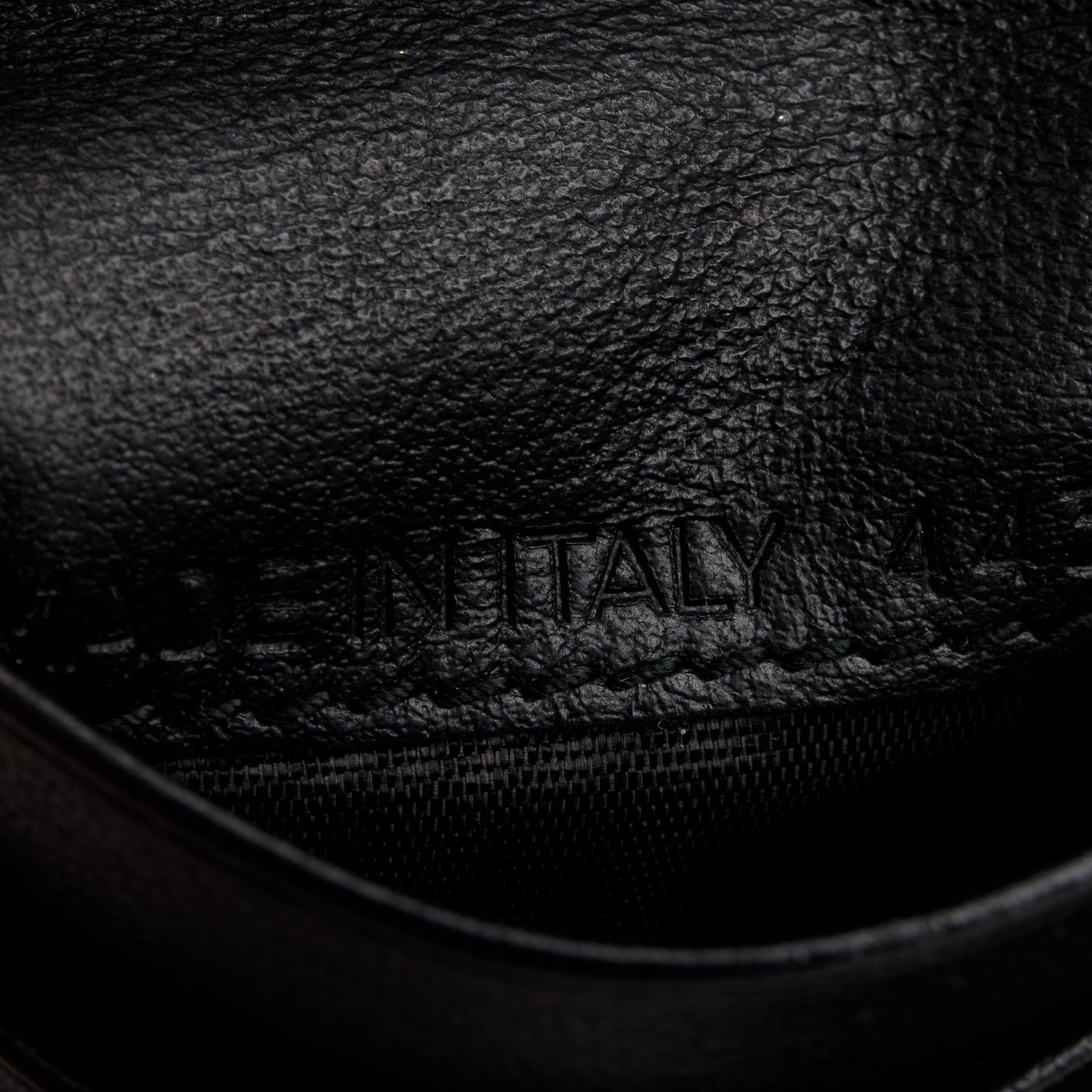 Balenciaga Black Calfskin Logo Zip Wallet