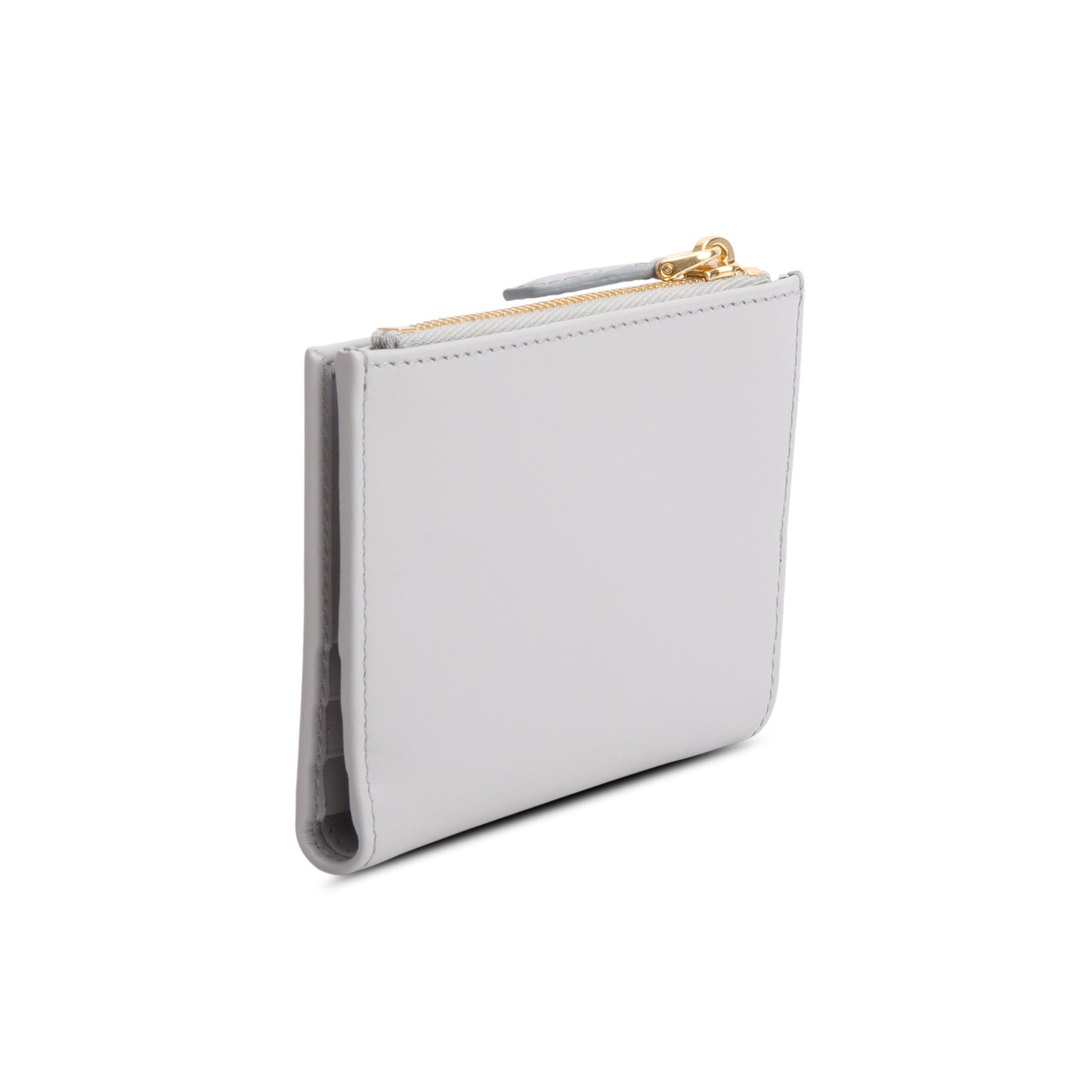 Prada Grey City Calf Tab Small Wallet w/ Box