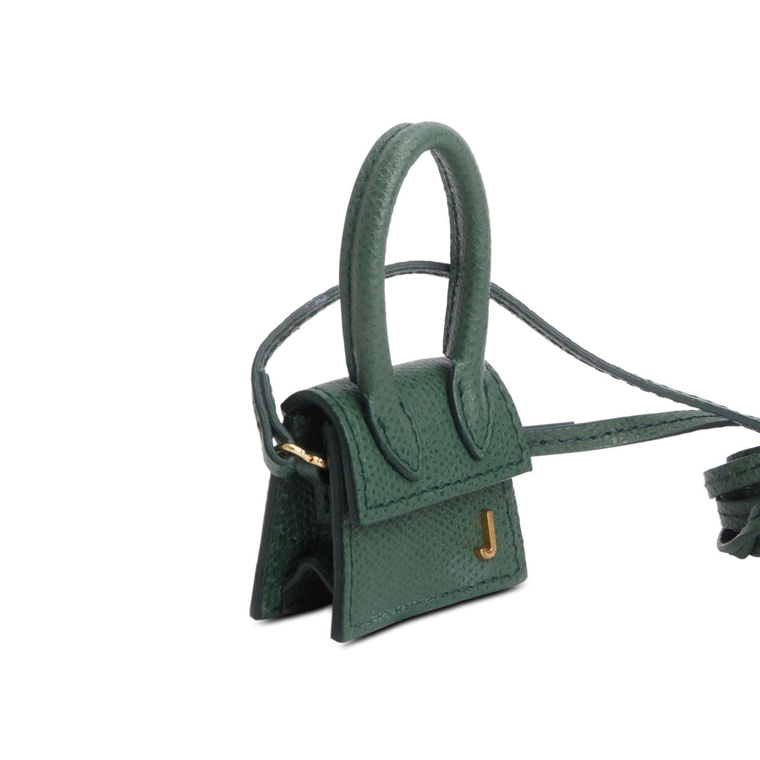Jacquemus Green Grained Calfksin Le Chiquito Mini Bag Charm