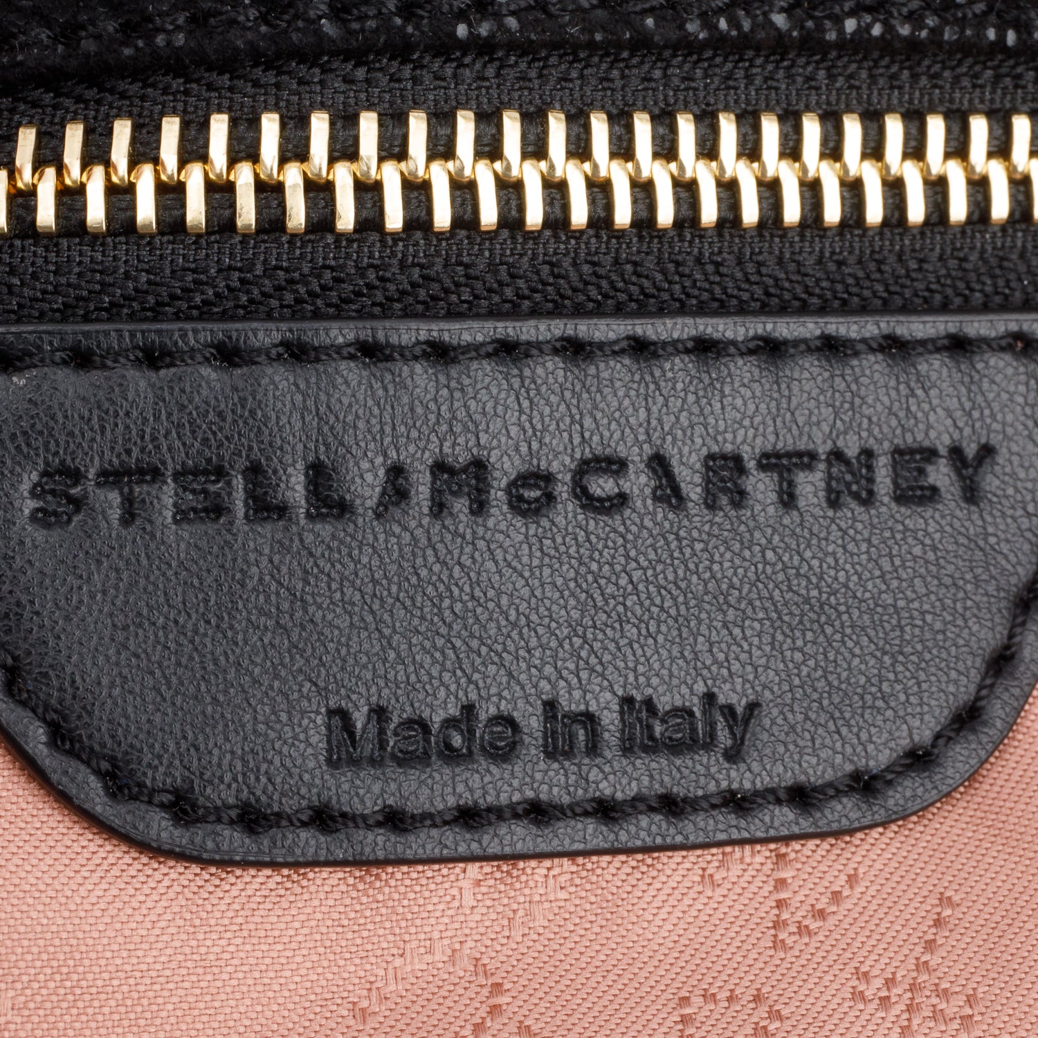 Stella McCartney Black Vegan Shaggy Deer Fabric Falabella Fold-Over Tote