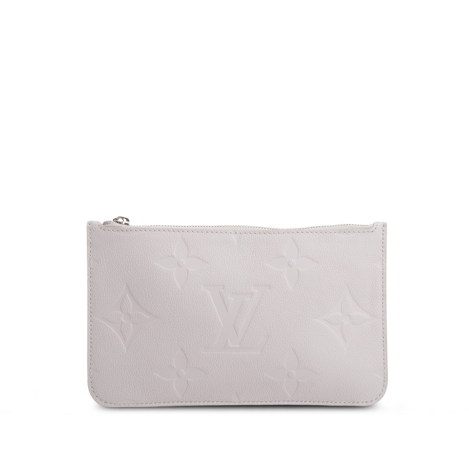 Louis Vuitton Grey Empreinte Monogram Giant Neverfull MM Pochette