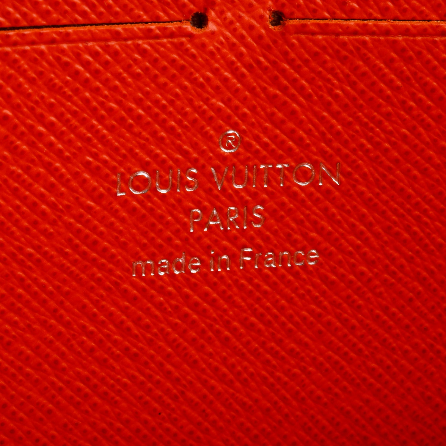 Louis Vuitton Orange Epi Leather Zippy Wallet w/ Box