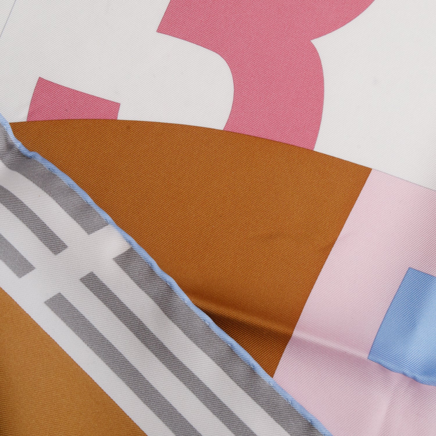 Hermes Multicolor 'Course Cinetique' Silk Scarf 90 w/ Box