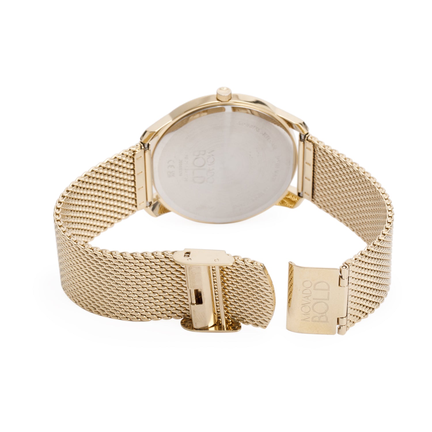 Movado Gold-Plated Stainless Steel Bold Evolution 42 MM Watch Gold Crystal Dial w/ Box