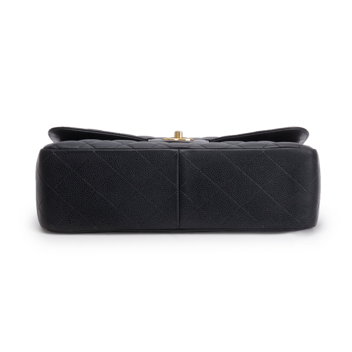 Chanel Black Caviar Jumbo Classic Double Flap Bag w/ Box, Authenticity Card & Receipt