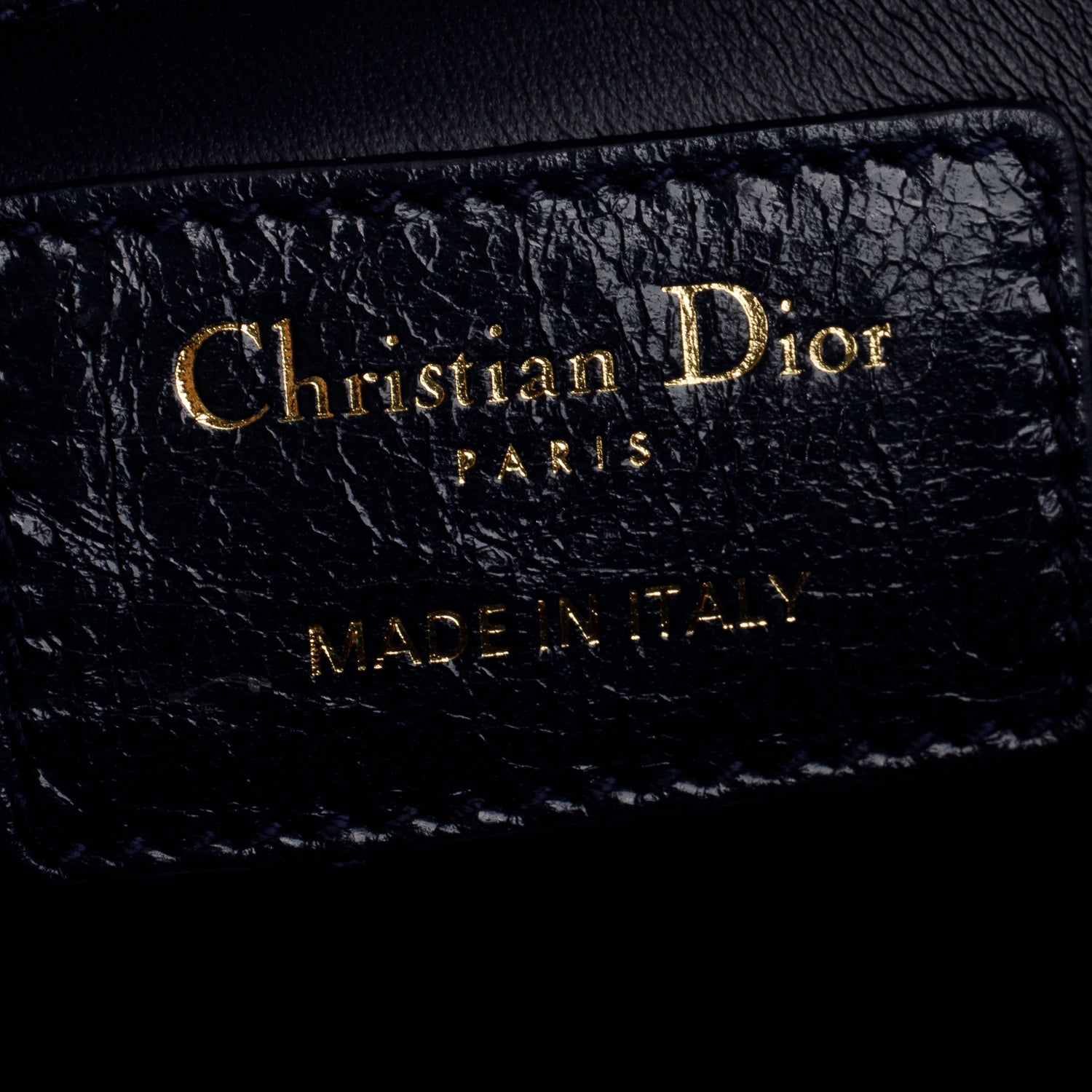 Christian Dior Blue Smooth Calfskin Leather 30 Montaigne Bag w/ Authenticity Card