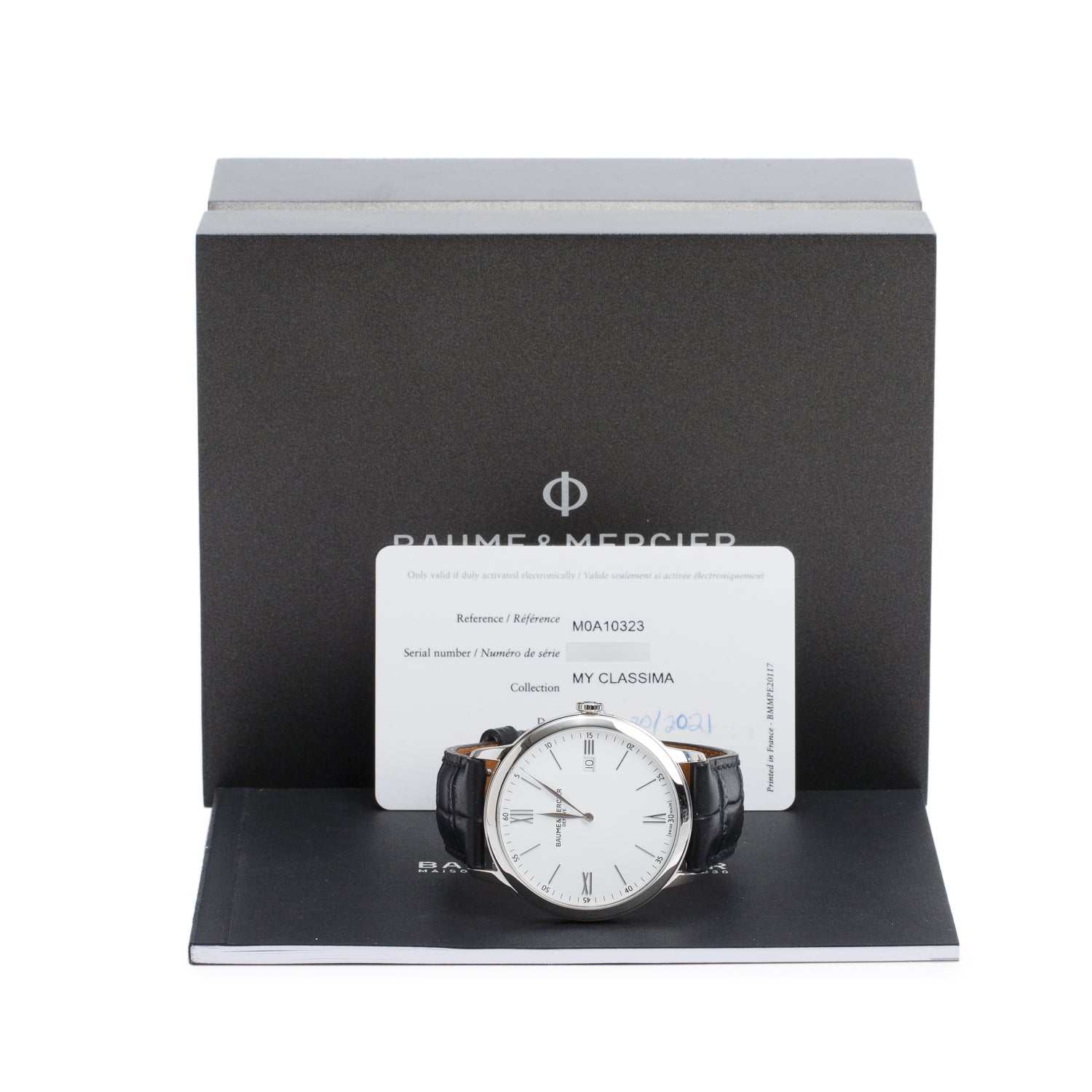 Baume & Mercier 2021 Stainless Steel Classima 40 MM Quartz Watch White Dial M0A10323 w/ Box & Papers