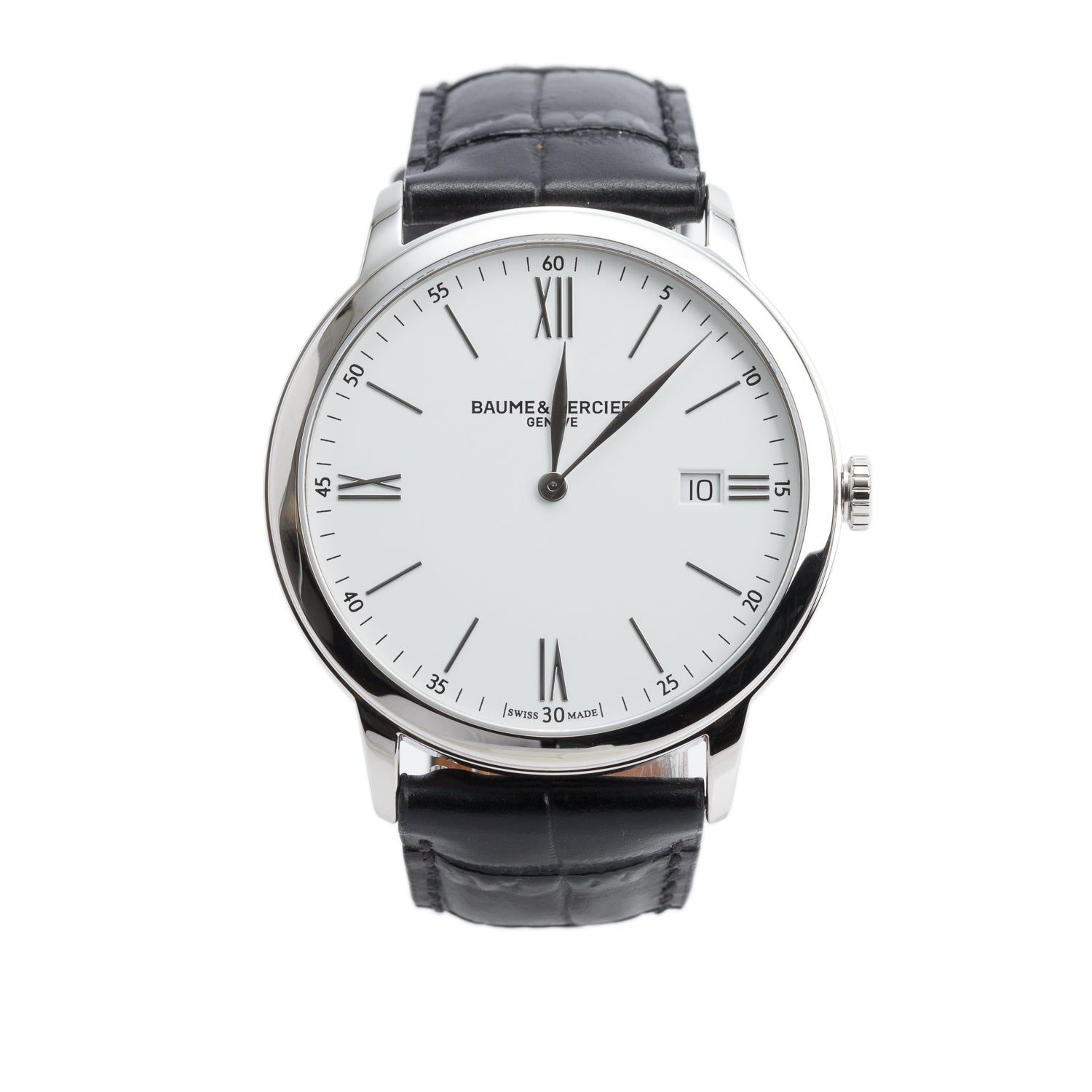 Baume & Mercier 2021 Stainless Steel Classima 40 MM Quartz Watch White Dial M0A10323 w/ Box & Papers