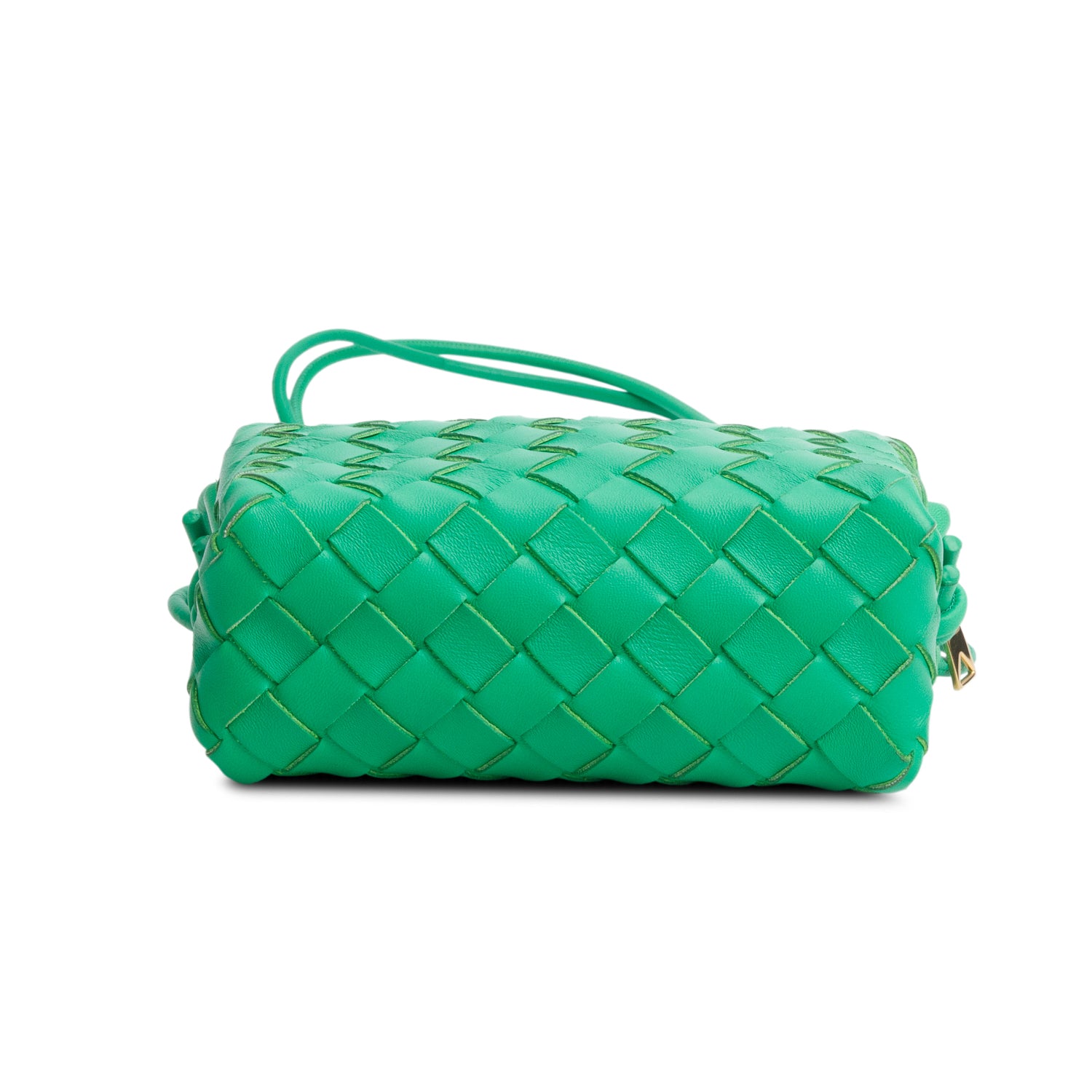 Bottega Veneta Green Nappa Intrecciato Mini Loop Camera Bag