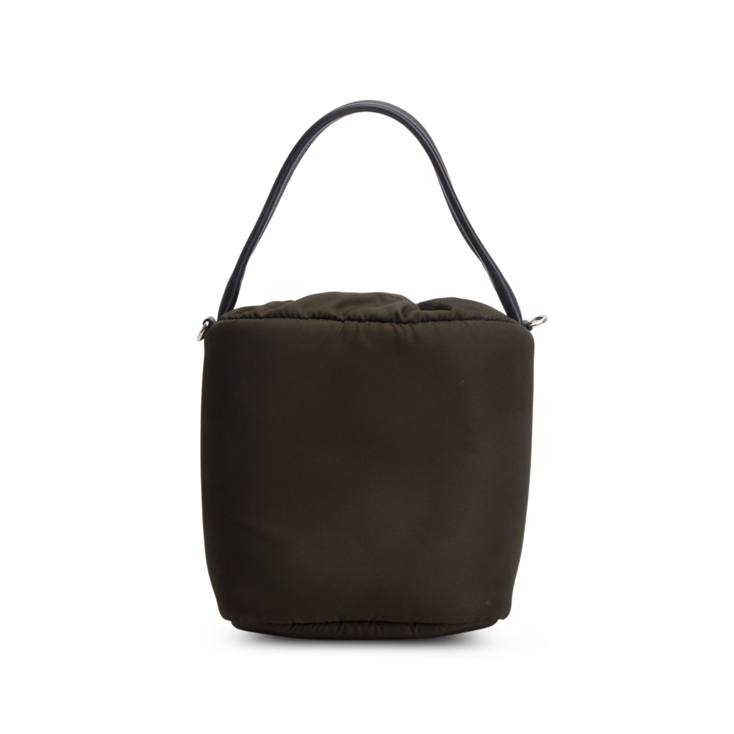 Prada Green Re-Nylon Saffiano Duet Bucket Bag w/ Authenticity Card & Strap