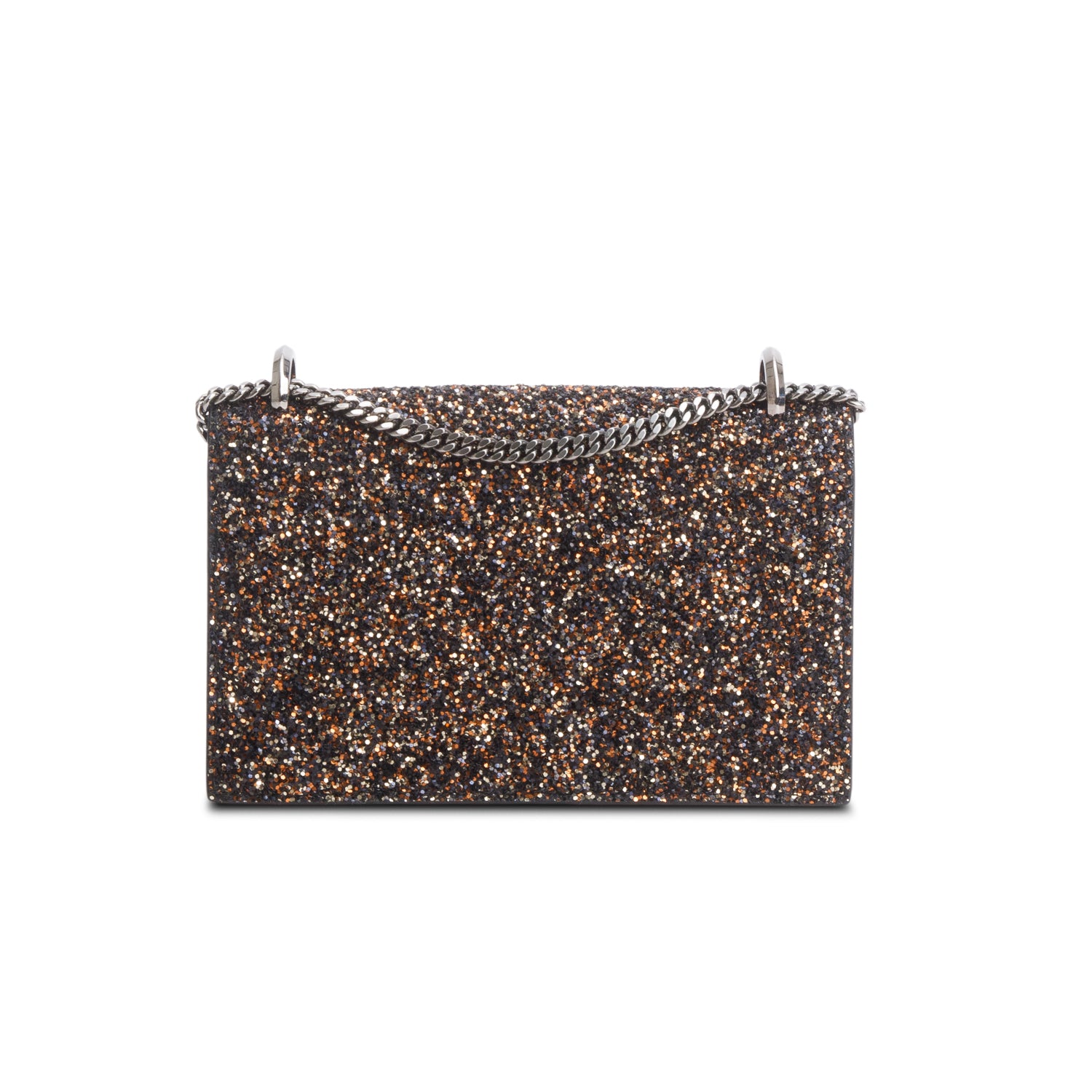 Jimmy Choo Black Brown Glitter Leni Mini Bag w/ Box & Authenticity Card