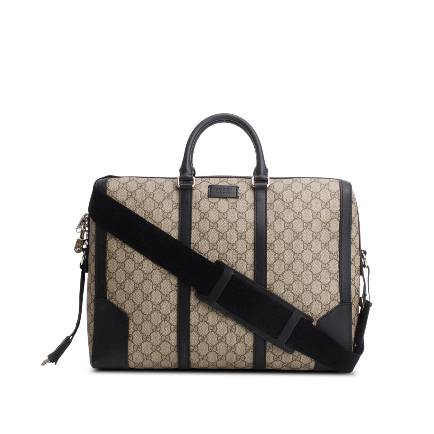 Gucci GG Supreme Monogram Selleria Calfskin Eden Briefcase w/ Strap