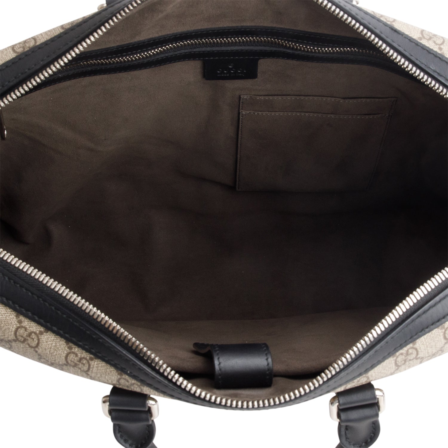 Gucci GG Supreme Monogram Selleria Calfskin Eden Briefcase w/ Strap