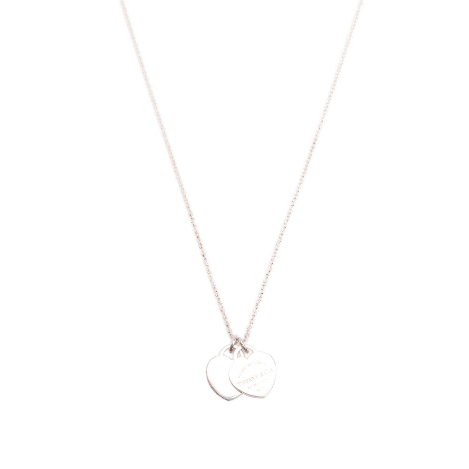 Tiffany & Co. Return to Tiffany Mini Double Heart Tag Pendant 