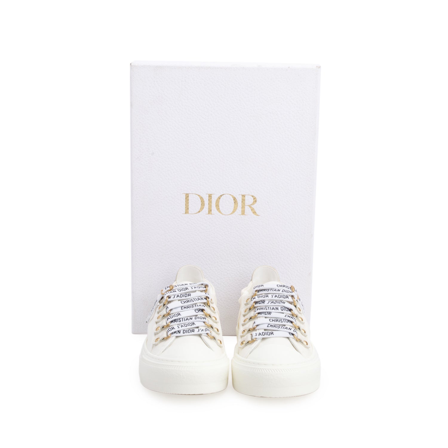 Christian Dior 2021 Off White Oblique Embroidered Cotton Walk'n'Dior Sneakers, Women's Size 35