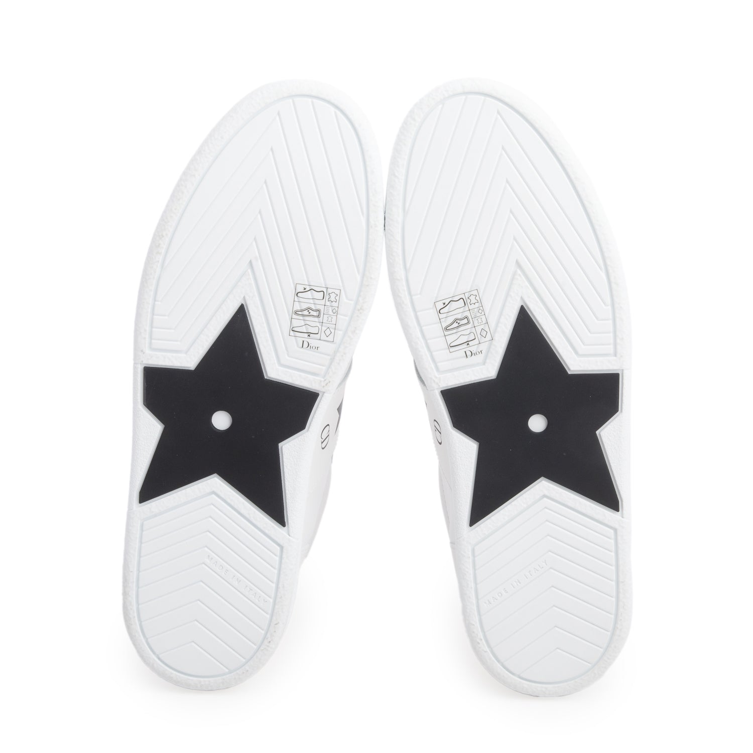 Christian Dior 2022 White Calfskin Star Ors Low Top Sneakers, Women's Size 36.5 w/ Box